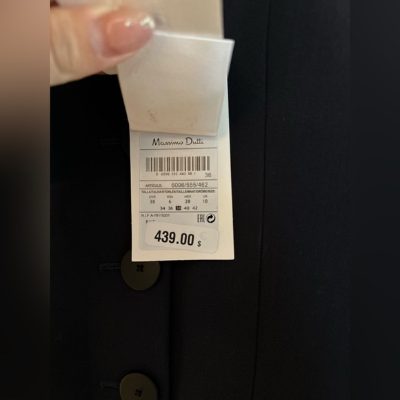 MASSIMO DUTI navy blazer - Picture 3 of 3